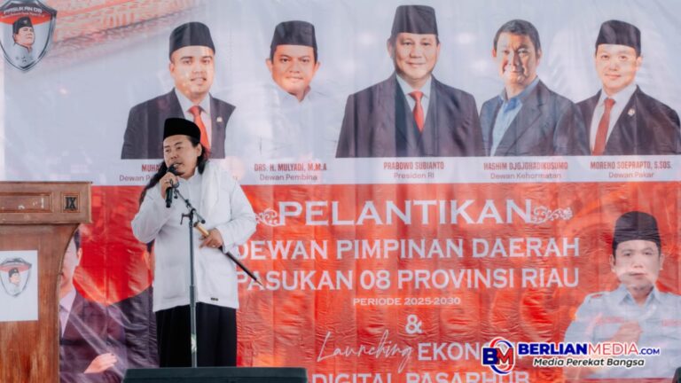 Gus Zaenal Santri Ndeso Hadiri Deklarasi dan Pelantikan Pasukan 08 Riau