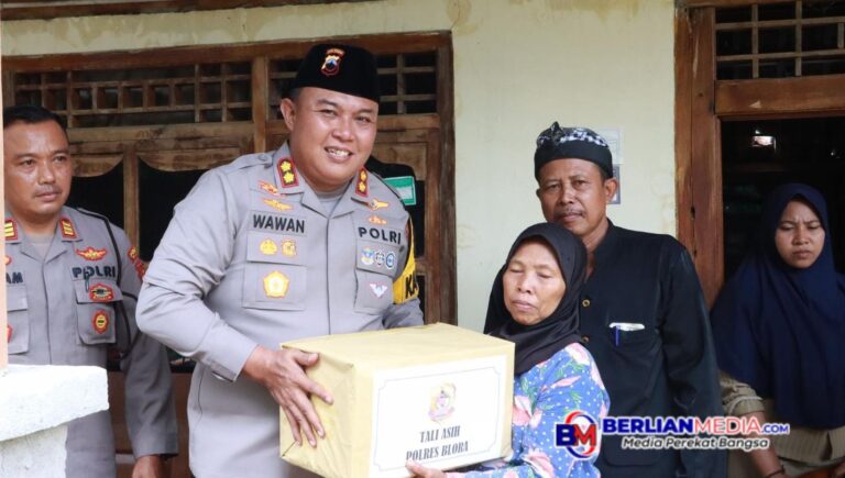 Kapolres Blora Berikan Tali Asih Korban Kecelakaan Kerja RS PKU Muhammadiyah