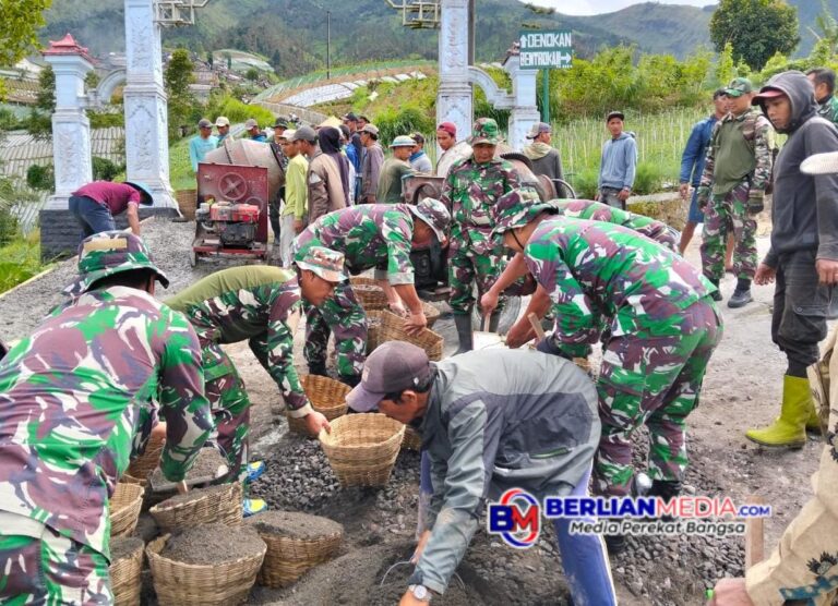 TMMD Kodim 0705 Magelang Bangun Akses Wisata Tol Kahyangan Demi Peningkatan Wisata