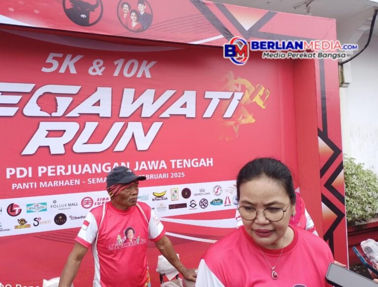 Walaupun Hujan, Megawati Run Tetap Dipadati Ribuan Peserta dari Dalam dan Luar Kota Semarang