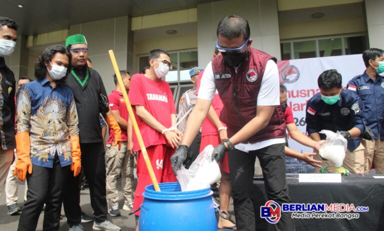 Polda Jateng Komitmen Berantas Narkoba, Musnahkan 26 Kg Sabu dan 10 Ribu Pil Ekstasi