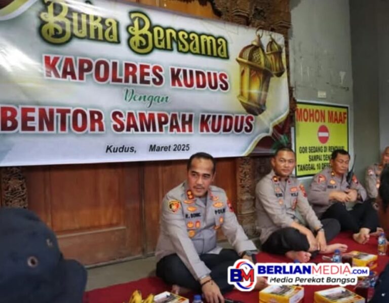 Kapolres Kudus Gelar Buka Puasa Bersama Bentor Sampah di GOR Wergu Wetan