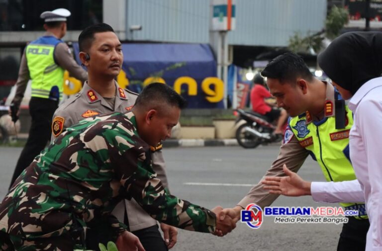 Sinergitas TNI/POLRI Dandim dan Kapolres Batang Cek Kesiapan Posko Pam Ketupat Candi 2025