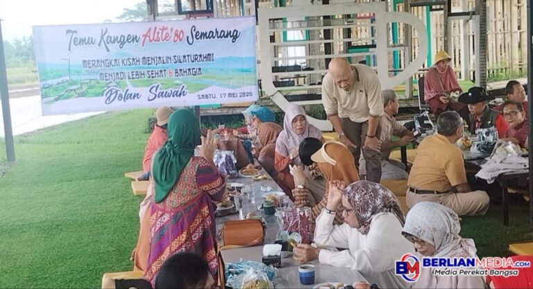 Alste ’80 Gelar Temu Kangen di Dolan Sawah Salatiga