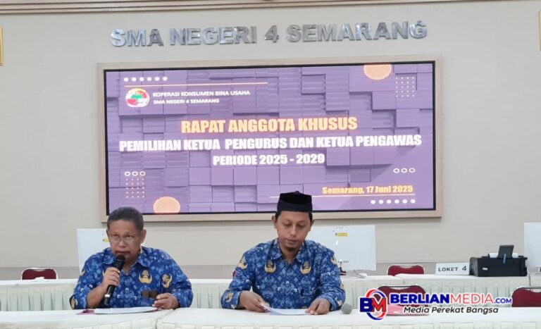 Siswanto M.Pd Terpilih Kembali Sebagai Ketua Koperasi Bina Usaha SMA Negeri 4 Semarang Periode 2025-2029