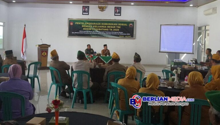 Kodim 0736/Batang Jalin Komunikasi Sosial dengan Keluarga Bersar TNI