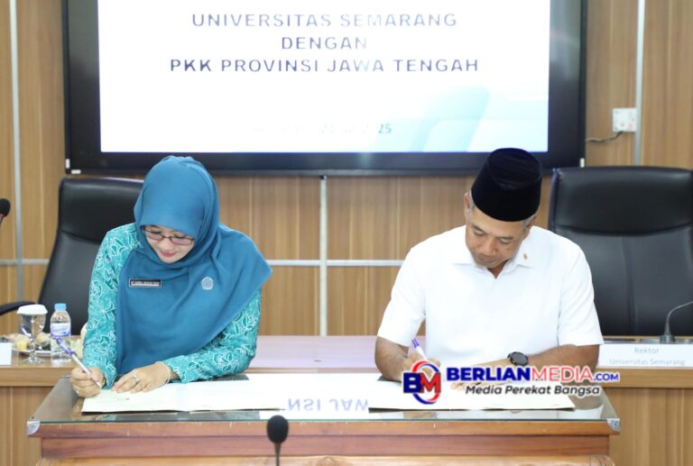 Perkuat Pemberdayaan Keluarga, PKK Jawa Tengah Teken MoU dengan USM