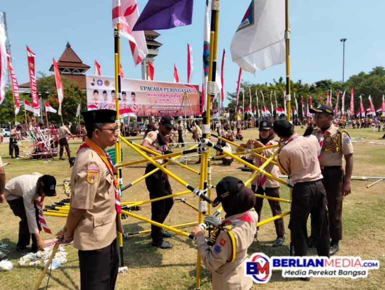 Hari Pramuka ke 64 Kwarran Rembang Gelar Lomba Scout Competition