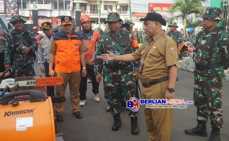 Dandim 0736/Batang Pimpin Apel Gelar Pasukan Siaga Penanggulangan Bencana Alam di Wilayah