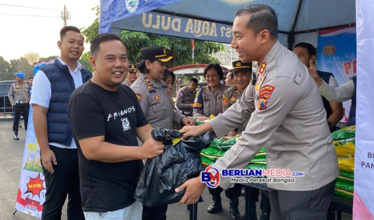 Tebus Murah Beras 5 Kg Meriahkan Car Free Day, Kapolres Boyolali Dorong Stabilitas Pangan dan Daya Beli Masyarakat
