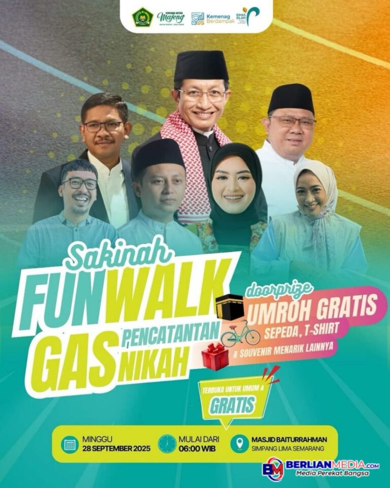 Minggu Pagi Besok Menag Kampanye GAS Nikah di Simpang Lima