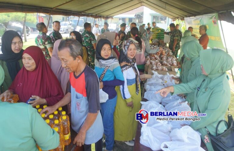 Bantu Ringankan Ekonomi Masyarakat Kodim 0736/Batang Gelar Pasar Murah