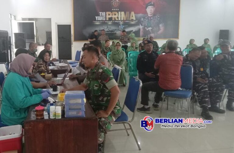 Peringati HUT TNI dan Kodam IV/Diponegoro Kodim 0736/Batang Gelar Bakti Sosial Donor Darah