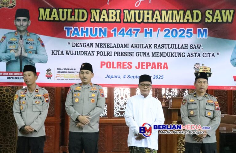 Teladani Jejak Rasulullah, Polres Jepara Gelar Maulid Nabi Muhammad SAW