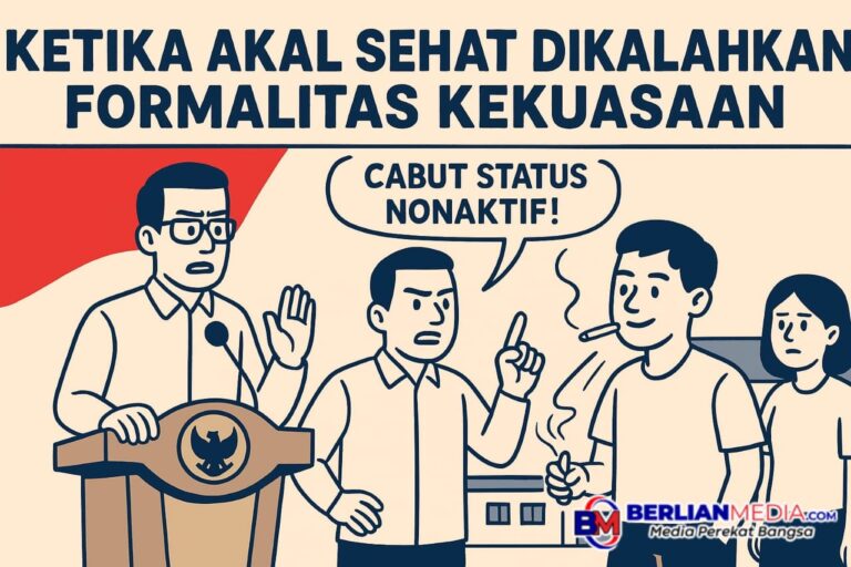 Ketika Akal Sehat Dikalahkan Formalitas Kekuasaan