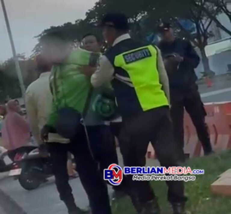 Viral!!! Video Amatir Tayangkan Pihak Keamanan KIK Bersitegang dengan Ojol