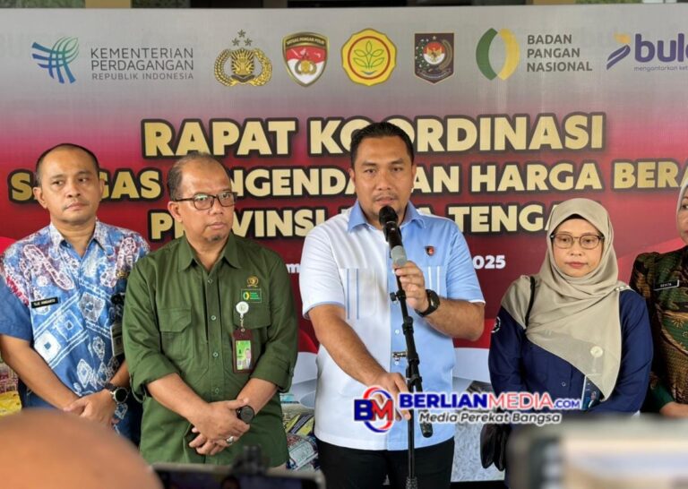 Jaga Daya Beli Masyarakat, Tim Satgas Pangan Polda Jateng dan Bulog Pantau Langsung Harga Beras di Pasaran