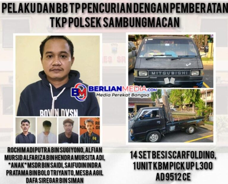 Polres Sragen Bongkar Jaringan Komplotan Spesialis Pencuri Skafolding Lintas Kabupaten, 9 Pelaku Ditangkap 