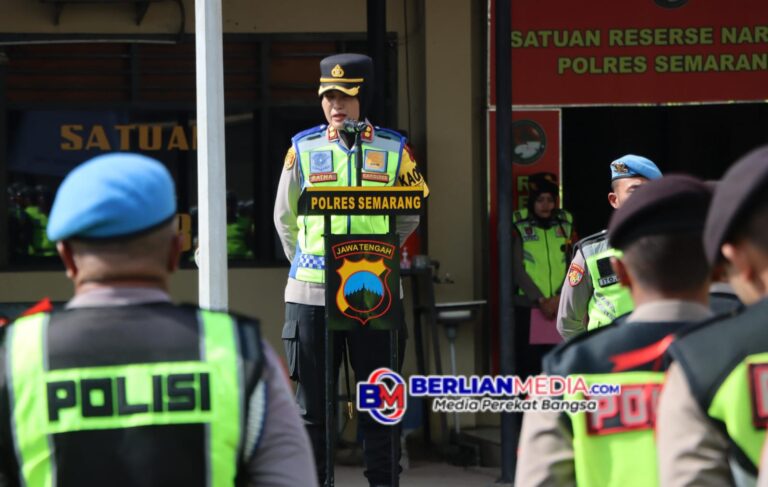 Prediksi Arus Balik di Sabtu–Minggu, Polres Semarang Gelar Apel Konsolidasi