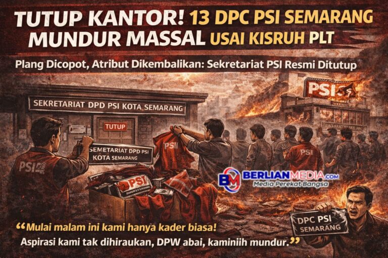 TUTUP KANTOR! 13 DPC PSI Kota Semarang Mundur Massal, Kembalikan Atribut, Pilih Jadi Kader Biasa