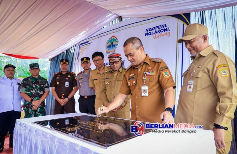 Gubernur Luthfi Resmikan Embung Geblog Temanggung, Picu Swasembada Pangan dan Wisata Desa