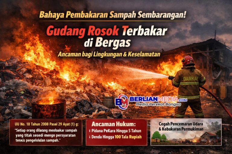 Pembakaran Sampah Rosok Berujung Kebakaran Gudang di Bergas, Perlu Pembelajaran Hukum