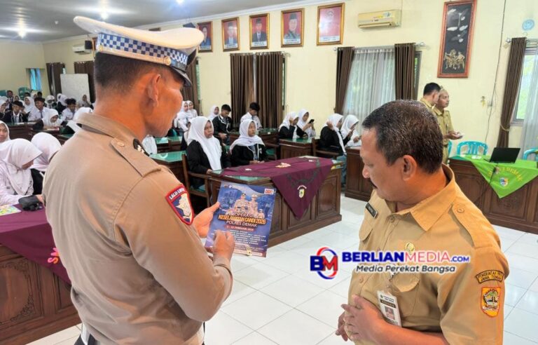 Satlantas Polres Demak Gelar Police Go To School, Fokus Keselamatan Berkendara