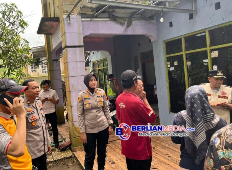 Pasca Bencana Puting Beliung, Polres Semarang Bersama Instansi Samping Lakukan Bakti Sosial