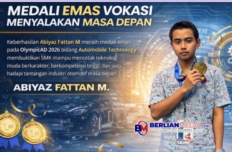 Medali Emas Vokasi Menyalakan Masa Depan: Abiyas Fattan M Juara OlympicAD 2026