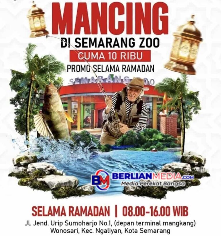 Semarang Zoo Gelar Mancing Mania Selama Ramadan, Hasil Berapapun Langsung Bawa Pulang