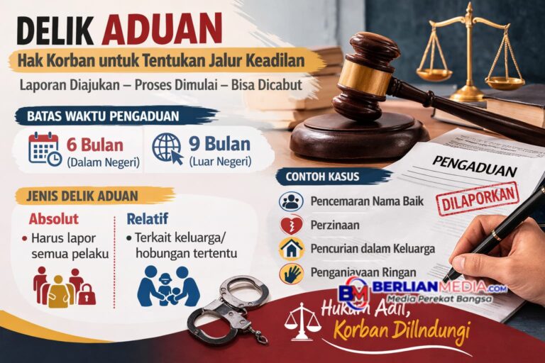 Delik Aduan dalam Hukum Pidana di Indonesia : Mengutamakan Hak Korban dan Penyelesaian yang Berkeadilan