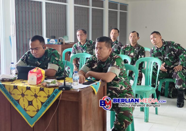 Dukung Pembangunan KDKMP, Kodim 0736/Batang Ikuti Vicon Bersama Wakil Panglima TNI