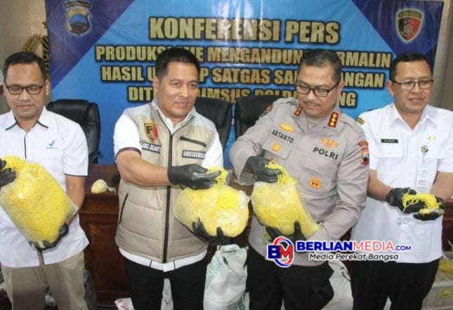 Polda Jateng Bongkar Produksi Mie Berformalin Kapasitas 1 Ton Per Hari di Boyolali
