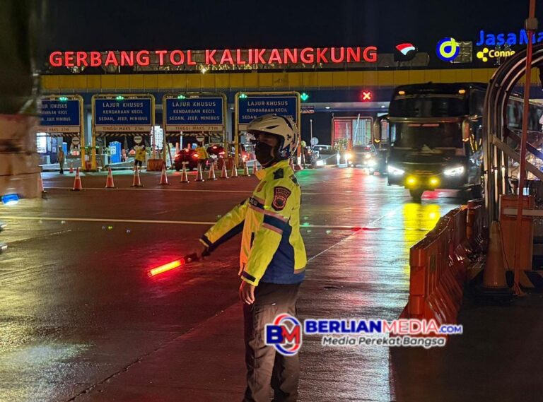 Hari ke 2 OKC, Puluhan Ribu Kendaraan Masuk Jateng Lewat GT Kalikangkung, Polda Jateng; Mulai Peningkatan Arus
