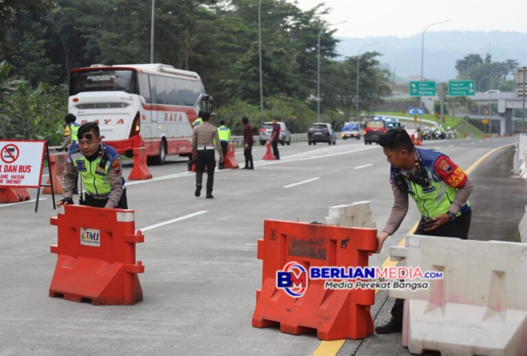 Peningkatan Arus Mulai Terlihat, Polres Semarang Sterilisasi Persiapan One Way Tol