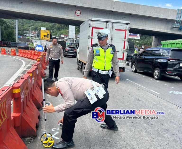 Tim TAA Polda Jateng Olah TKP Laka Beruntun Exit Tol Bawen, Delapan Korban Luka Masih Dalam Perawatan