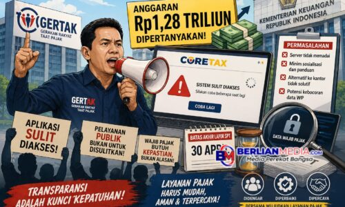 GERTAK: Portal Cortex Sulit Diakses, Penggunaan Anggaran Rp1,28 Triliun Dipertanyakan