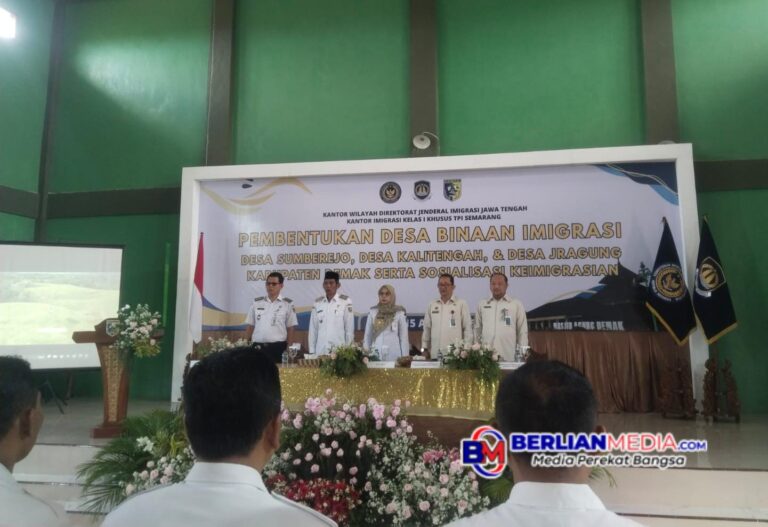 Perkuat Pengawasan dan Layanan Paspor, Pemkab Demak Resmikan Desa Binaan Imigrasi di Kecamatan Mranggen