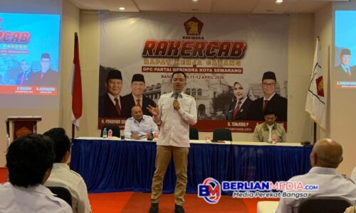Gembleng Kader Gerindra Semarang, Sudarsono Tekankan Soliditas dan Aksi Nyata di Masyarakat Kunci Kemenangan