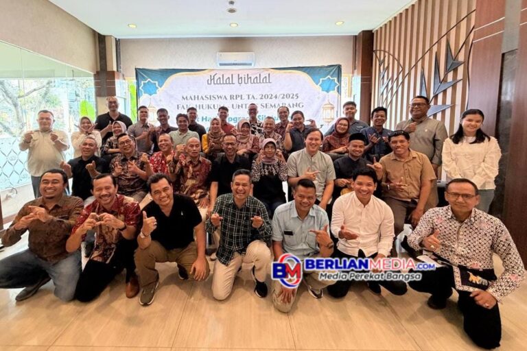 Rajut Silaturahmi, Mahasiswa RPL Fakultas Hukum Untag Semarang Gelar Halal Bihalal