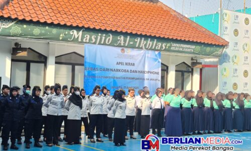 Lapas Perempuan Jakarta Tegaskan Zero Tolerance, Ikrar Bersama Perangi Narkoba dan HP Ilegal