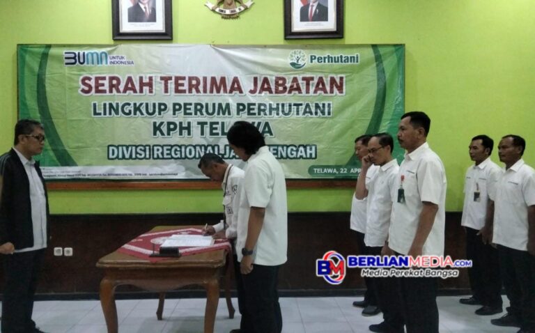 Rotasi Jabatan di Perhutani KPH Telawa: Momentum Penguatan Tata Kelola Hutan Berkelanjutan