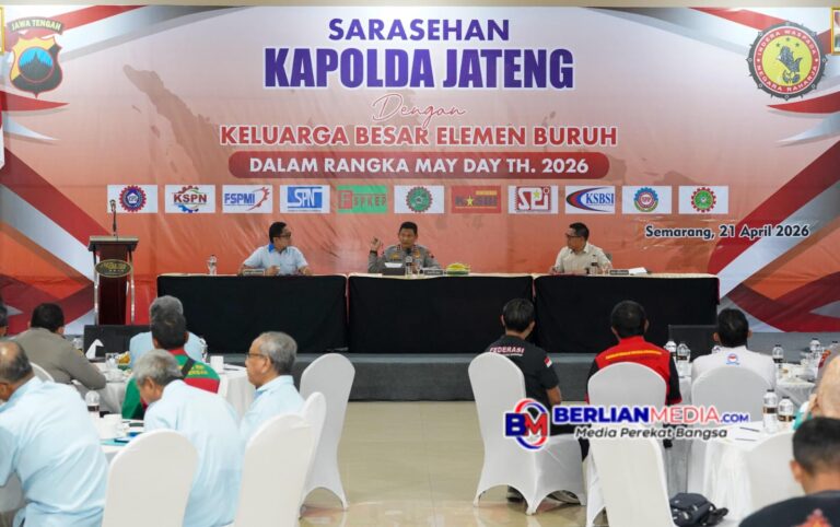 Kapolda Jateng Pastikan Negara Hadir untuk Buruh, Desk Ketenagakerjaan Jadi Garda Perlindungan Pekerja
