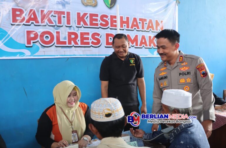 Penyuluhan Bahaya Miras, Bakti sosial dan Bakti Kesehatan Digelar Polres Demak