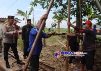 Polres Demak Bangun Sumur Bor untuk Warga Terdampak Banjir di Guntur