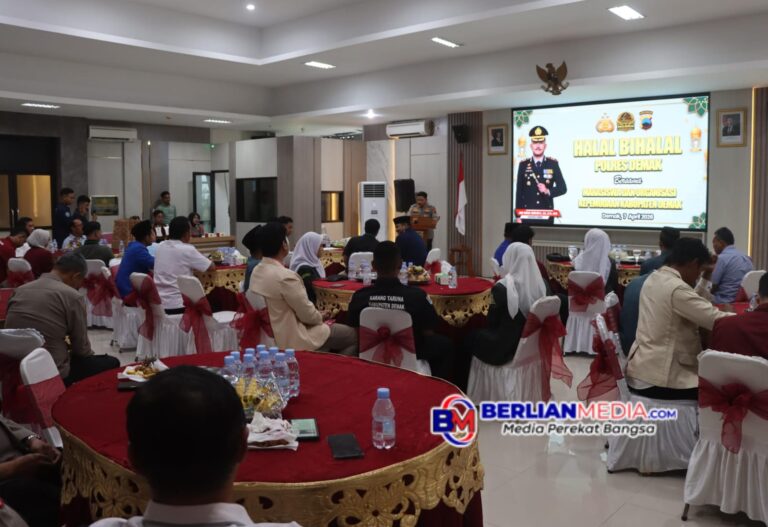 Halal Bihalal Polres Demak Bersama Mahasiswa dan Organisasi Kepemudaan