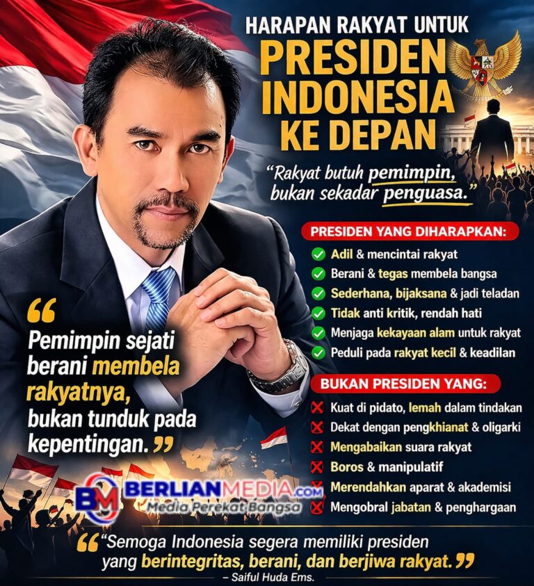 HARAPANKU UNTUK PRESIDEN INDONESIA BARU KE DEPAN.