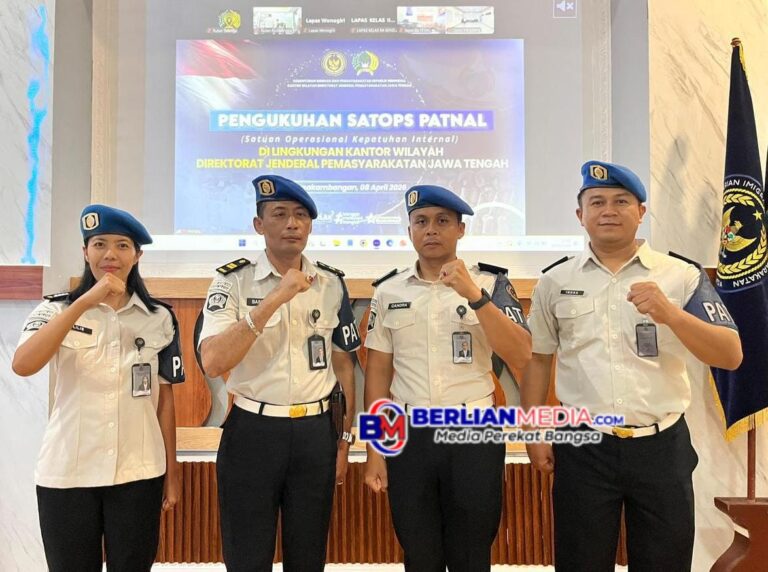Rutan Kelas IIB Salatiga Resmi Kukuhkan Satgas Operasi Kepatuhan Internal