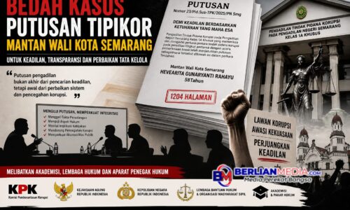 Tokoh LSM Lawas Dorong “Bedah Kasus” Putusan Perkara Mantan Wali Kota, Soroti Integritas dan Pencegahan Korupsi di Kota Semarang