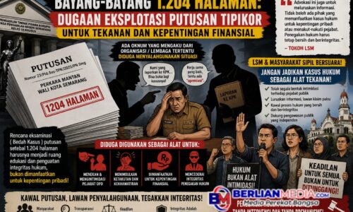Bayang-Bayang 1.204 Halaman Putusan : Dugaan Eksploitasi Putusan Tipikor untuk Tekanan dan Kepentingan Finansial